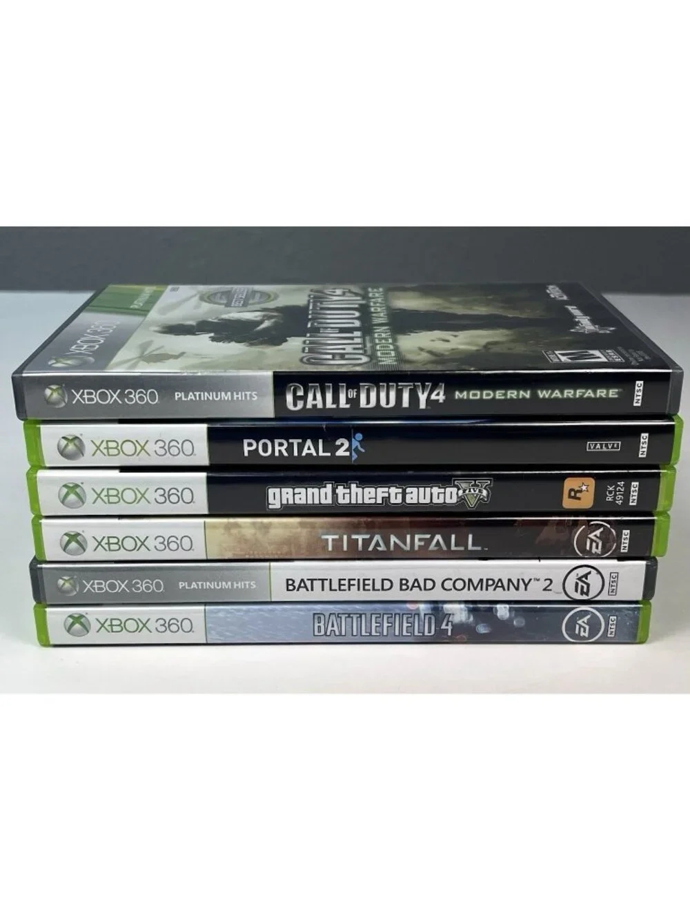 Lot 6 Microsoft Xbox 360 Games Battlefield Bad Company GTA Titanfall Call Duty